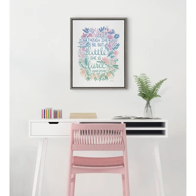 18" X 24" Sylvie Little Fierce Lavender And Mint Framed Canvas Wall Art By Cat Coquillette Gray - Kate And Laurel 7 18" X 24" Sylvie Little Fierce Lavender And Mint Framed Canvas Wall Art By Cat Coquillette Gray - Kate And Laurel - Image 5