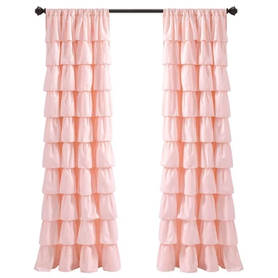 50"x84" Ruffle Light Filtering Window Curtain Panels - Lush Décor 6 50"x84" Ruffle Light Filtering Window Curtain Panels - Lush Décor - Image 4