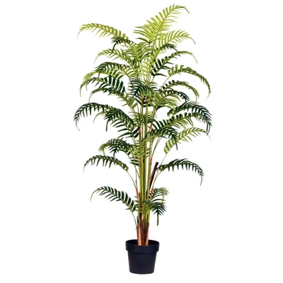 Vickerman Artificial Potted Fern Palm With Real Touch Leaves 11 Vickerman Artificial Potted Fern Palm With Real Touch Leaves - Image 9