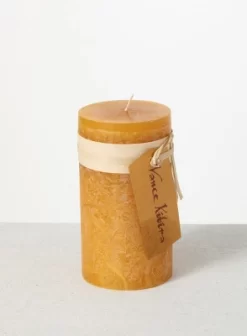 Brown Sugar Pillar Candles - Set Of 2
