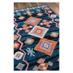 2'x3' Shapes Tufted Accent Rug Navy - Momeni