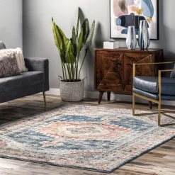 NuLOOM Harley Faded Medallion Area Rug