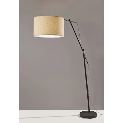 83" Broome Arc Lamp Black - Adesso 5 83" Broome Arc Lamp Black - Adesso - Image 3