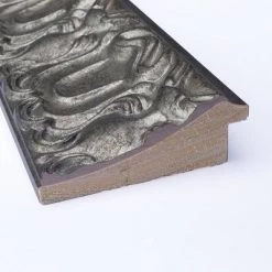 20" X 54" Non-Beveled Silver Luxor Wood On The Door Mirror - Amanti Art