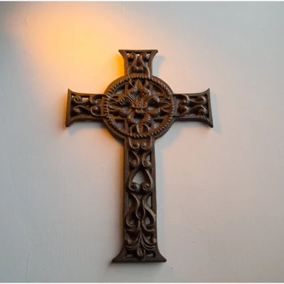 Juvale Irish Celtic Cross Decoration Wrought Iron Metal Cross For Christian And Religious Art Lovers, 11.5 X 7.7 Inches 5 Juvale Irish Celtic Cross Decoration Wrought Iron Metal Cross For Christian And Religious Art Lovers, 11.5 X 7.7 Inches - Image 3