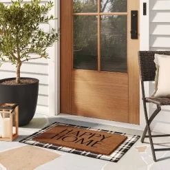 1'6"x2'6" Printed Rug Black - Threshold™