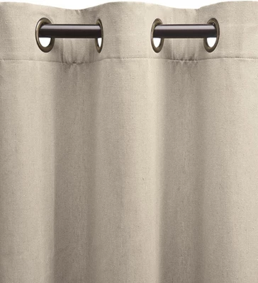 Homespun Grommet-Top Curtain Valance, 40"W X 14"L 6 Homespun Grommet-Top Curtain Valance, 40"W X 14"L - Image 4