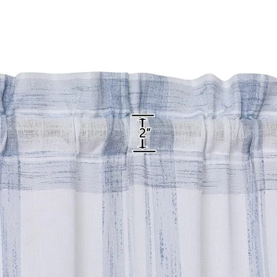 Trinity Buffalo Plaid Gingham Pattern Yarn-Dyed Short Curtains 5 Trinity Buffalo Plaid Gingham Pattern Yarn-Dyed Short Curtains - Image 3