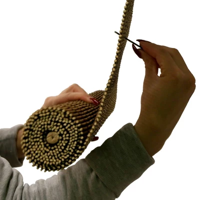 48" X 72" Outdoor Imperial Matchstick Rayon From Bamboo Cord-Free Natural Rollup Blinds Fruitwood - Radiance 6 48" X 72" Outdoor Imperial Matchstick Rayon From Bamboo Cord-Free Natural Rollup Blinds Fruitwood - Radiance - Image 4