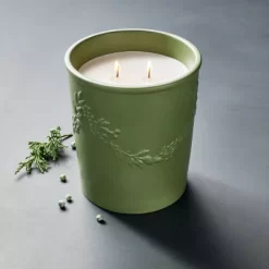 25oz Ceramic Candle Green - Threshold™ Designed With Studio McGee