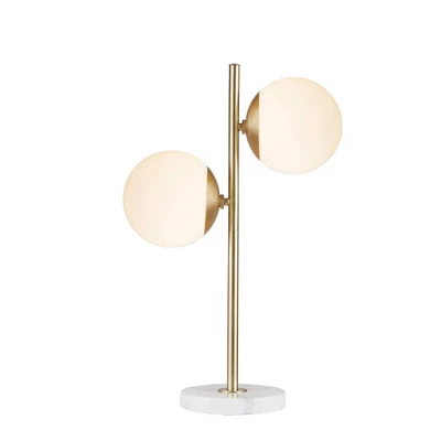 Holloway Table Lamp White/Gold 3 Holloway Table Lamp White/Gold