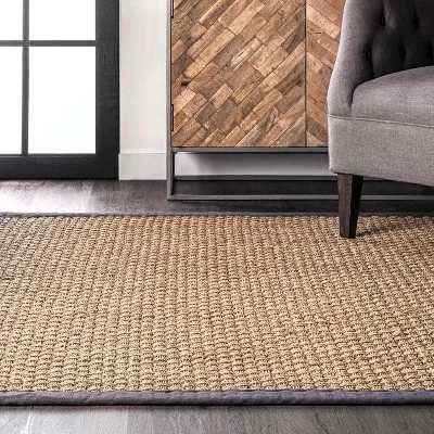 NuLOOM Hesse Checker Weave Seagrass Area Rug 5 NuLOOM Hesse Checker Weave Seagrass Area Rug - Image 3