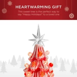 Best Choice Products 15in Pre-lit Ceramic Christmas Tree W/ Cord, Hand-Painted Decoration -Fashion Home Decor Store GUEST a730f482 7480 4d0f 8f05 94aff640d2ef