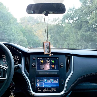 Okuna Outpost Car Picture Frame For Mirror (3 In, 2 Pack) 3 Okuna Outpost Car Picture Frame For Mirror (3 In, 2 Pack)