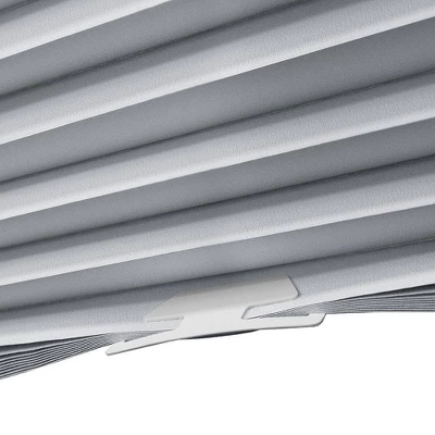 6pk Room Darkening Cordless EZ-Clip Temporary Window Shades Gray - Lumi Home Furnishings 4 6pk Room Darkening Cordless EZ-Clip Temporary Window Shades Gray - Lumi Home Furnishings - Image 2