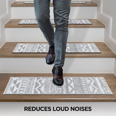 World Rug Gallery Modern Geometric Non-Slip Stair Treads 5 World Rug Gallery Modern Geometric Non-Slip Stair Treads - Image 3
