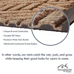 Aqua Shield Cordova Indoor/Outdoor Doormat - Bungalow Flooring -Fashion Home Decor Store GUEST aa6c5bf3 0c28 48dd 9bfc 98c25d0ac5dc