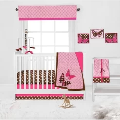 Bacati - Butterflies Pink/chocolate Throw Pillow -Fashion Home Decor Store GUEST aae01af7 7ea6 4710 a9b4 0f13f3ecbd79