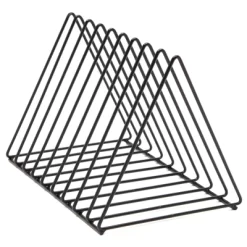 Okuna Outpost 2 Pack Metal Triangle File Storage Organizer, Home And Office Sorter For Magazines, Vinyl Records, Newspapers, Black -Fashion Home Decor Store GUEST ab0317a4 9238 4cfc b937 410a57c0a9b2