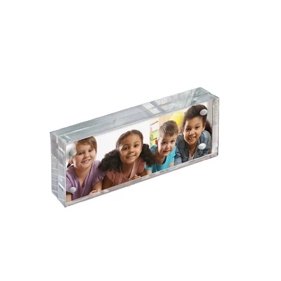 Azar Displays Acrylic Magnetic Photo Frame Block 3" X 8" Vertical/Horizontal 3 Azar Displays Acrylic Magnetic Photo Frame Block 3" X 8" Vertical/Horizontal