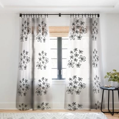 Alisa Galitsyna Dancing Flowers Single Panel Sheer Window Curtain - Society6 8 Alisa Galitsyna Dancing Flowers Single Panel Sheer Window Curtain - Society6 - Image 6
