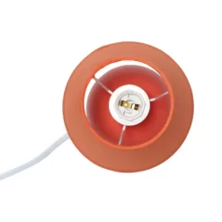 8.66" 2pk Petite Ceramic Orb Base Bedside Table Lamps With Matching Tapered Drum Shade Orange - Creekwood Home 15 8.66" 2pk Petite Ceramic Orb Base Bedside Table Lamps With Matching Tapered Drum Shade Orange - Creekwood Home -Fashion Home Decor Store GUEST affaea38 3ef7 4576 9159 f6392413d860