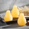 Pale Yellow Pear Candles - Set Of 3 -Fashion Home Decor Store GUEST b01def2c bb69 47bf 9c4f a9277fd65715