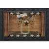 Briarwood Lane Liberty Primitive Doormat Indoor Outdoor Patriotic Holiday Mason Jar 30" X 18"