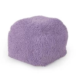Moloney Modern Microfiber Chenille Round Pouf - Christopher Knight Home -Fashion Home Decor Store GUEST b0435d81 efe2 4bdc ae8e 873018bfc71a