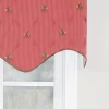 Ribbit Regal Camelia Style 3" Rod Pocket Valance 50" X 17" Red By RLF Home -Fashion Home Decor Store GUEST b11eb019 c57e 42df b232 d621cba35aa8