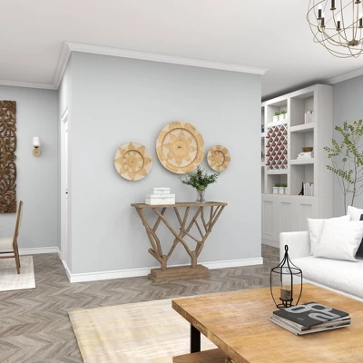 Set Of 3 Rattan Plate Woven Basket Wall Decors - Olivia & May 5 Set Of 3 Rattan Plate Woven Basket Wall Decors - Olivia & May - Image 3