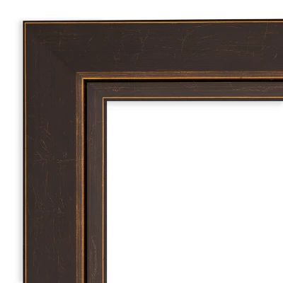 29" X 65" Non-Beveled Lara Bronze Wood Full Length Floor Leaner Mirror - Amanti Art 4 29" X 65" Non-Beveled Lara Bronze Wood Full Length Floor Leaner Mirror - Amanti Art - Image 2