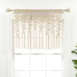 30"x40" Boho Macrame Leaf Cotton Kitchen Curtain Valance - Lush Décor -Fashion Home Decor Store GUEST b58594b4 621c 4643 8d0d 5a734f506564