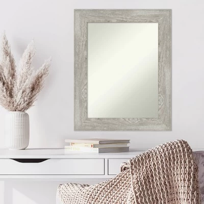 24" X 30" Non-Beveled Dove Gray Wash Wall Mirror - Amanti Art 7 24" X 30" Non-Beveled Dove Gray Wash Wall Mirror - Amanti Art - Image 5