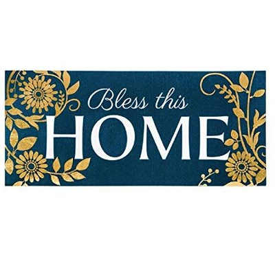 Evergreen Indoor Outdoor Doormat Bundle Set Of 5 - Frame And 4 Welcome Seasonal Inserts Garden Gnomes Birdhouse Snowman Bless This Home 4 Evergreen Indoor Outdoor Doormat Bundle Set Of 5 - Frame And 4 Welcome Seasonal Inserts Garden Gnomes Birdhouse Snowman Bless This Home - Image 2