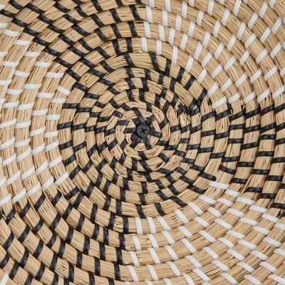 Set Of 6 Seagrass Plate Handmade Patterned Basket Wall Decors Orange - Olivia & May 5 Set Of 6 Seagrass Plate Handmade Patterned Basket Wall Decors Orange - Olivia & May - Image 3