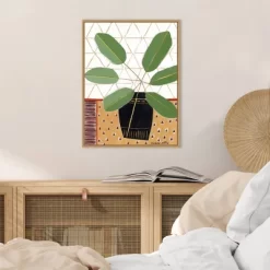 18" X 24" Tablecloth 4 By Marisa Anon Framed Canvas Wall Art Gold - Amanti Art -Fashion Home Decor Store GUEST b82a3af6 c28d 4d83 9e37 9a8cec2197ba