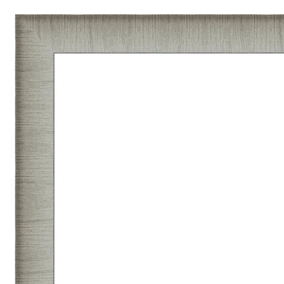 21" X 27" Non-Beveled Elegant Brushed Pewter Narrow Wall Mirror - Amanti Art 4 21" X 27" Non-Beveled Elegant Brushed Pewter Narrow Wall Mirror - Amanti Art - Image 2
