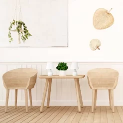 9.45" 2pk Petite Ceramic Oblong Bedside Table Desk Lamps With Matching Tapered Drum Shade Off-White - Creekwood Home -Fashion Home Decor Store GUEST ba35dd3b 3f77 452e a5d7 3ab10719ff82