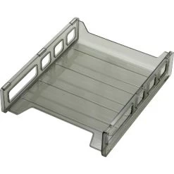 Officemate Letter Tray Front Load 10-1/2"x12-1/2"x2-7/8" Smoke 21031
