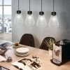 4-Light Montey Linear Glass Penadant Matte Black - EGLO -Fashion Home Decor Store GUEST bacb9749 f5cf 4c08 9cab d695a958ef08