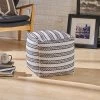 Layne Boho Cotton Pouf Natural/Black - Christopher Knight Home -Fashion Home Decor Store GUEST bb8c4fbb 7b4a 4b42 9cae 6cd77f2af307