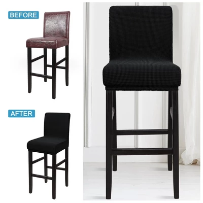 PiccoCasa Stretch Bar Stool Covers Pub Counter Height Side Chair Covers 3 PiccoCasa Stretch Bar Stool Covers Pub Counter Height Side Chair Covers