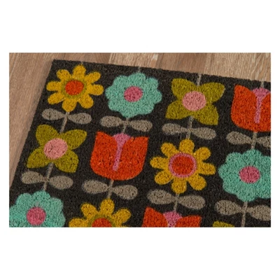 1'6"x2'6" Flower Child Woven Door Mat - Novogratz By Momeni 3 1'6"x2'6" Flower Child Woven Door Mat - Novogratz By Momeni