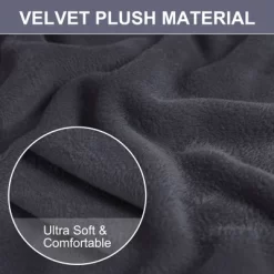 PiccoCasa 1 Pc Polyester Spandex Fabric Velvet Plush Stretch Sofa Slipcovers