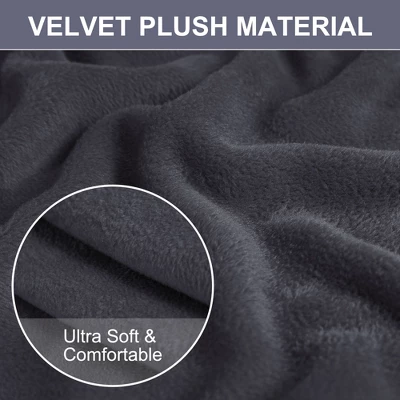 PiccoCasa 1 Pc Polyester Spandex Fabric Velvet Plush Stretch Sofa Slipcovers 3 PiccoCasa 1 Pc Polyester Spandex Fabric Velvet Plush Stretch Sofa Slipcovers