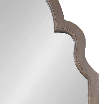24" X 36" Hogan Arch Wall Mirror Gray - Kate & Laurel All Things Decor 3 24" X 36" Hogan Arch Wall Mirror Gray - Kate & Laurel All Things Decor - Image 2