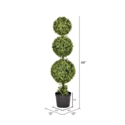 Artificial Boxwood Triple Ball With Pot (UV) (4') - Vickerman 17 Artificial Boxwood Triple Ball With Pot (UV) (4') - Vickerman -Fashion Home Decor Store GUEST bc7492d3 9125 4a13 9cc4 1f99986556ef
