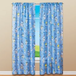 Collections Etc Sheer Bird Curtain Panel