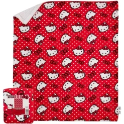 The Northwest Company Sanrio Hello Kitty Red Polka Dots Throw Blanket | 50 X 60 Inches -Fashion Home Decor Store GUEST be87fbd4 66d3 4b1a b5ae 81425ddfc38e